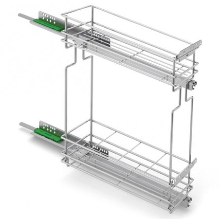 Корзина с дов. 2 ур. бок. прав. 200/500 хром, FGV