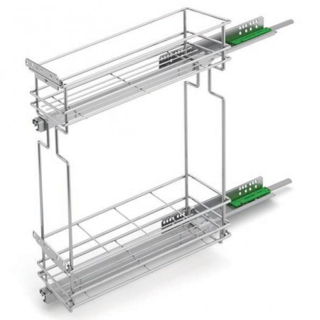 Корзина с дов. 2 ур. бок. лев. 200/500 хром, FGV